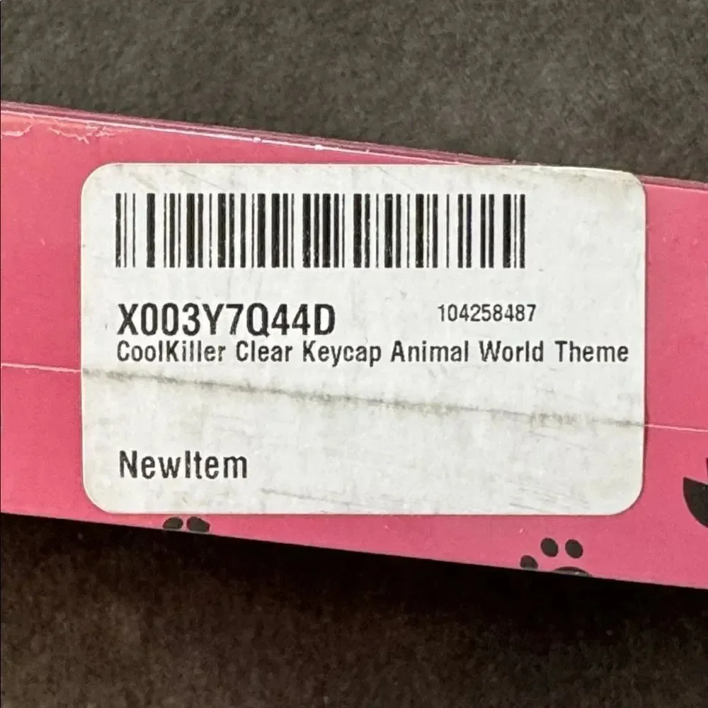 Coolkiller Animal World Theme Clear Keycap Set 142 Key Caps for Keyboards NEW